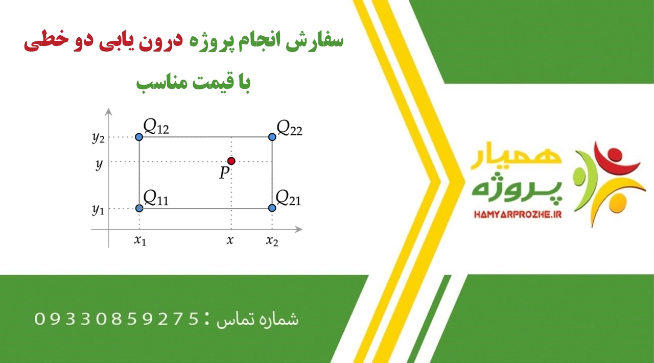 انجام پروژه درون یابی دو خطی (Bilinear interpolation)