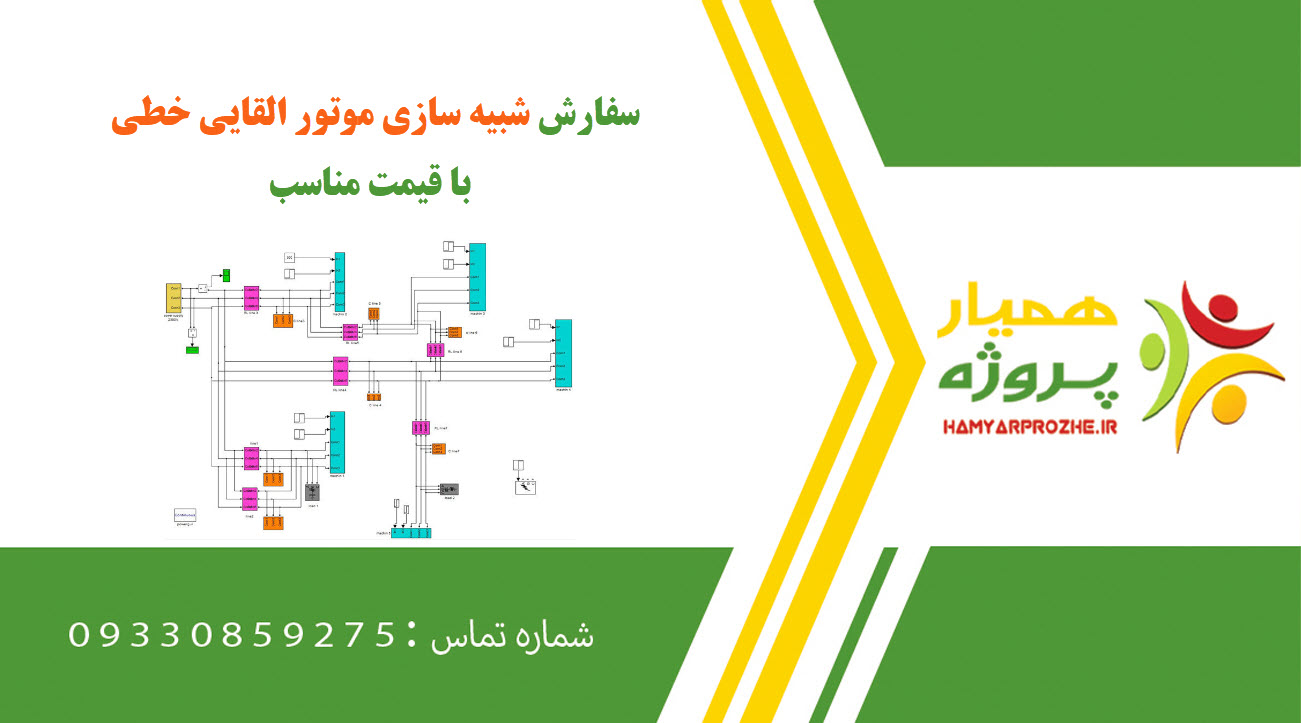 سفارش شبیه سازی موتور القایی خطی