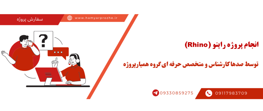 انجام پروژه راینو با قیمت مناسب و کیفیت تضمینی