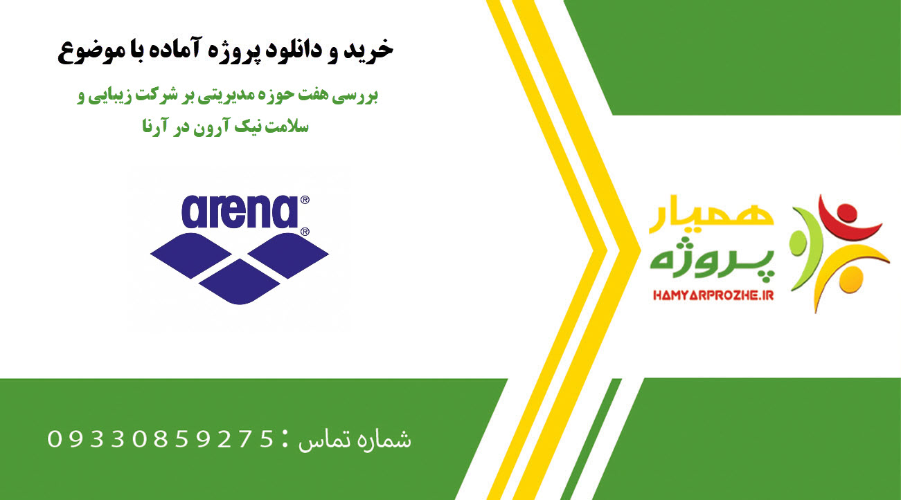 بررسی هفت حوزه مدیریتی بر شرکت زیبایی و سلامت نیک آرون در آرنا