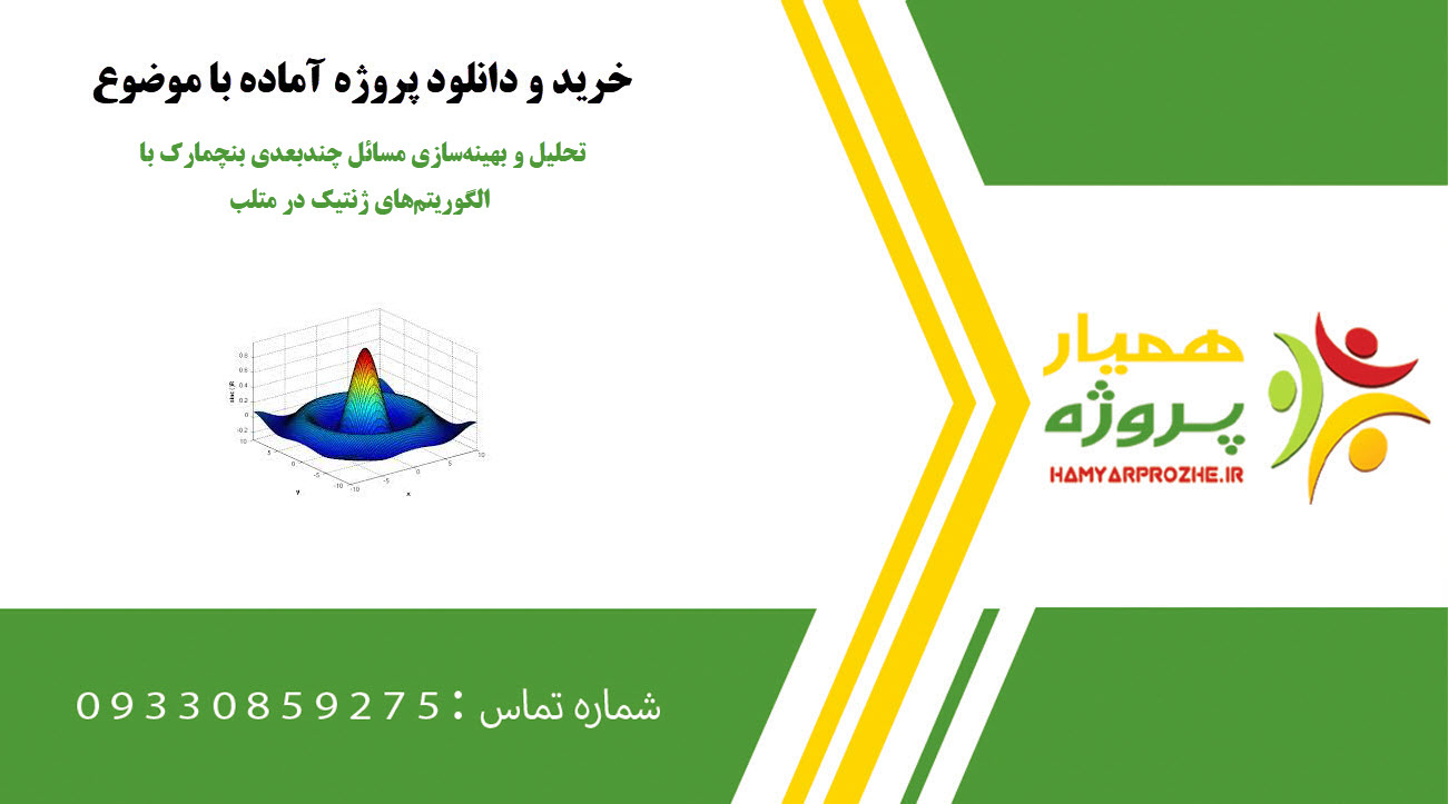 تحلیل و بهینه‌سازی مسائل چندبعدی بنچمارک با الگوریتم‌های ژنتیک در متلب