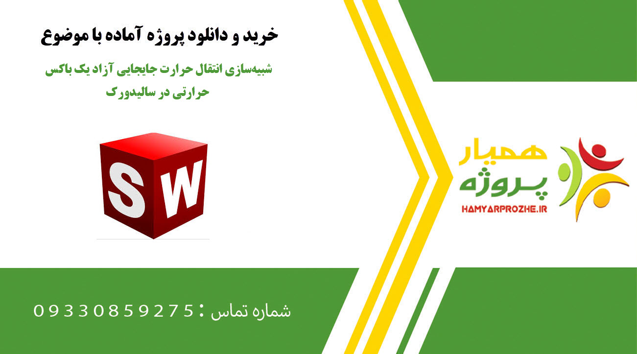 شبیهسازی انتقال حرارت جایجایی آزاد یک باکس حرارتی در سالیدورک